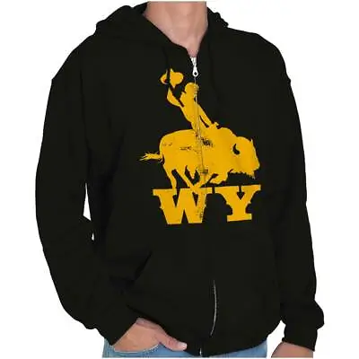 Wyoming Rodeo Vacation Cowboy Buffalo WY Sweatshirt Zip Up Hoodie Men Women • $32.99