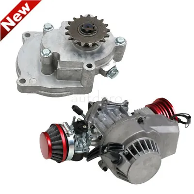 Racing Engine + Backward Spin Gear Box For 49cc Mini Quad ATV Pocket Rocket Bike • $179.97