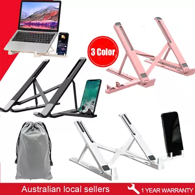 Adjustable Folding Cooling Laptop Stand Notebook Bracket Portable Tablet Holder • $8.68