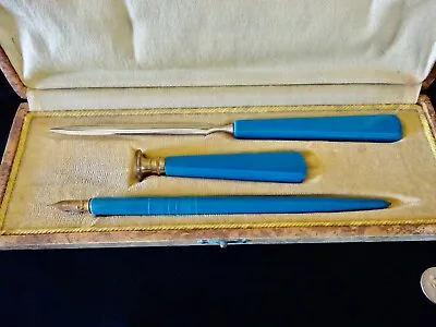 Vintage Writing Set Vintage Desk French Pens Writing Instruments Calligraphy • $85