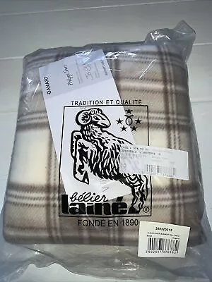 Bn & Sealed *damart* 190 X 160 Cm Satin Edging Beige Tartan Fleece Blanket • £4.99