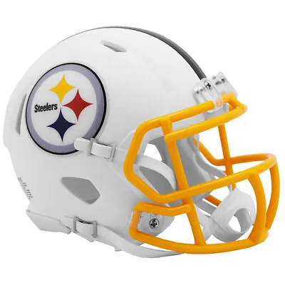 Pittsburgh Steelers Full Size White Matte Speed Replica Helmet New In Box 25832 • $179.99