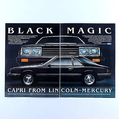 1980 Mercury Capri Turbo Black Magic Vintage Original Print Ad Centerfold 16x11  • $6.95