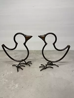 U1 Metal Chickens Chicks Decoration Kitchen Rustic Farmhouse 2 Pc B51 • $4.99