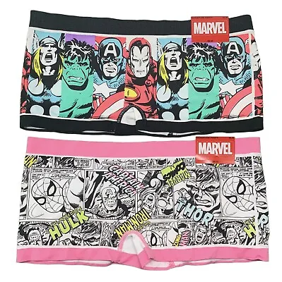 Marvel Comic Avengers Spiderman Panties Panty Boy Short Booty Underwear - XL/8 • $19.99