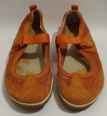 Merrell Lorelei Emme Leather Mesh Sport Mary Jane Orange Shoes Women Size 8.5 • $24