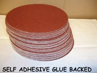 150mm 6 Inch 6  Self Adhesive Sanding Discs 40 - 1000 Grit Sticky Backed Pad • £1.25