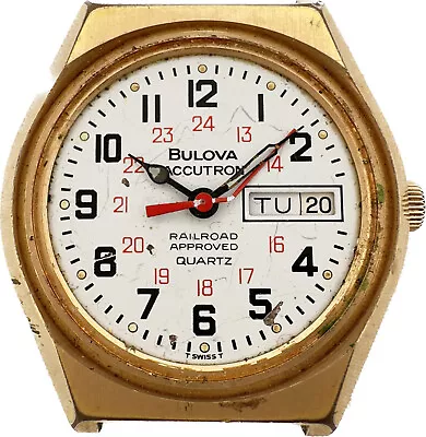 Vintage Bulova Accutron Railroad Approved Men's Quartz Wristwatch 242 3.10 • $45