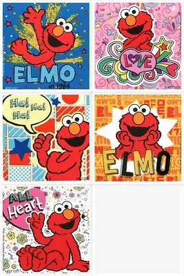 Sesame Street Elmo Stickers X 5 - Elmo Stickers - Birthday Party Favours Loot • $1.93