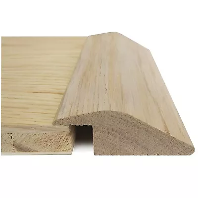 Solid Oak Threshold Door Ramp - 15mm R Section Ramp Reducer 90cm • £24.99