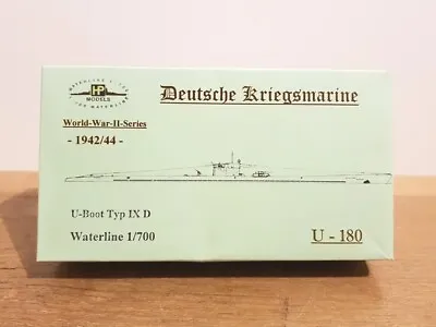 Hp Models 1/700: Wwii German Navy U-boat Typ Ix D U-180: Rare Resin Kit • £14.99