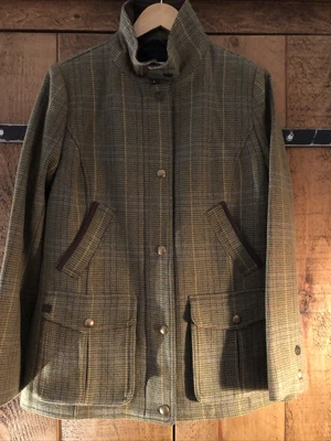 £199 • Buy Joules Official Burghley Tweed Field Coat - Size 14 BNWT