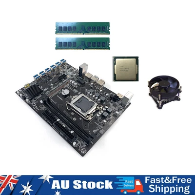 B250C BTC LGA1151 DDR4 Miner Board USB3.0 To PCI-E 16X Mining Motherboard Kit • $402.79