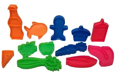 Vintage Mattel TUFF STUFF 1972 Plastic Toy Play Food Picnic 12 Piece • $22.99