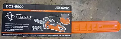 Echo DCS-5000 Battery Rear Handle Chainsaw W/ 18  Bar & 56V Battery & Charger • $218