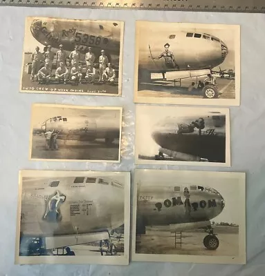 WW2 WWII US Army Air Corps Bomber Nose Art 6 Photographs Photos See Description • $49.99