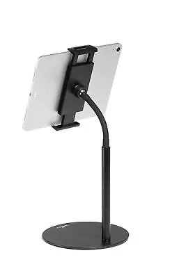 Durable TWIST 360 Gooseneck Tablet And Phone Holder IPad Desk Stand | Black • £22.99