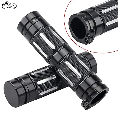 1 Inch CNC Motorcycle Handle Bar Hand Grips For Harley Sportster XL1200 883 Dyna • $25.98