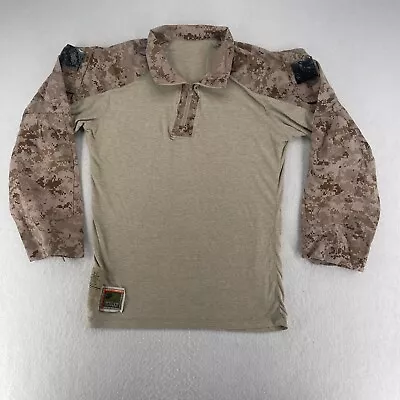 USMC Frog Fire Resistant Combat Ensemble Shirt Desert Marpat 1/4 Zip Mens Large • $52.99