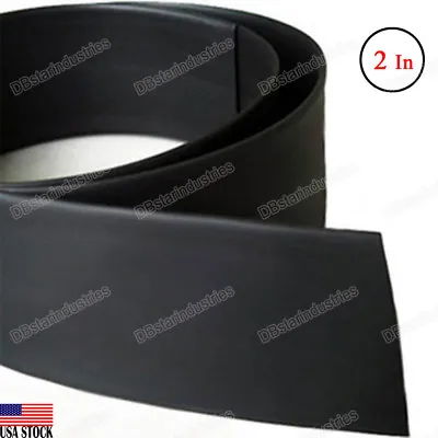 Black Heat Shrink Tubing 2 Inch (50 Mm) 2:1 Ratio Sleeve Wire Wrap 4 Feet  • $7.35