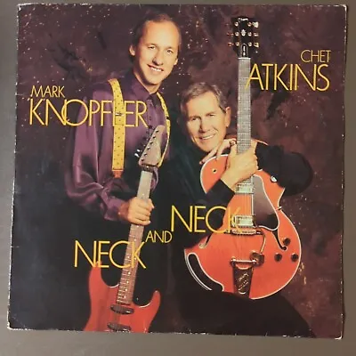 Mark Knopfler & Chet Atkins - Neck And Neck. Promo Vinyl Record W/ 2 Inserts.... • $74.95