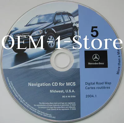 2001 02 Mercedes Benz Ml320 Ml430 Ml500 55 Navigation Cd Midwest Il In Mi Oh Wi  • $55