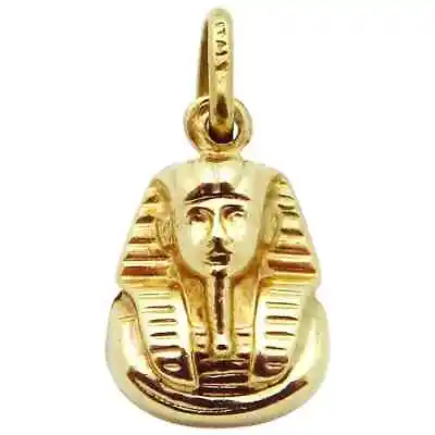 Vintage 9ct. Yellow Gold 3D Egyptian Pharaoh Charm Pendant • $85