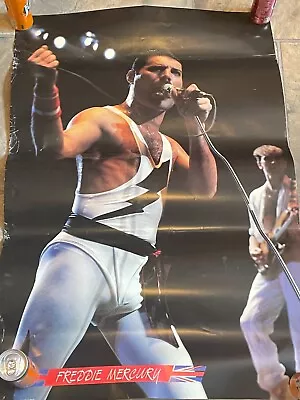 Queen Freddie Mercury Live In Concert Poster Number 2893 Printed In Italy • $31.07