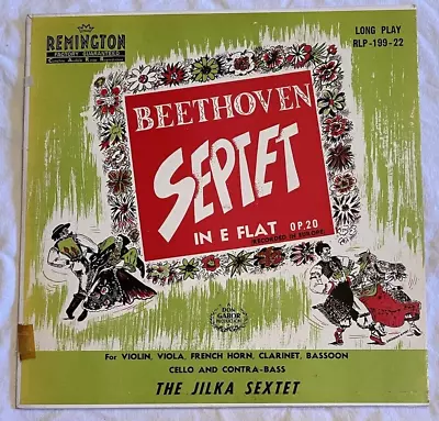 BEETHOVEN Septet In E Flat RARE Jilka CHAMBER Violin CELLO French Horn REMINGTON • $15