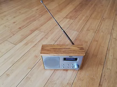 £15.95 • Buy Bush Compact Retro Portable DAB/FM Wooden Radio & Alarm Clock - No Power Adaptor