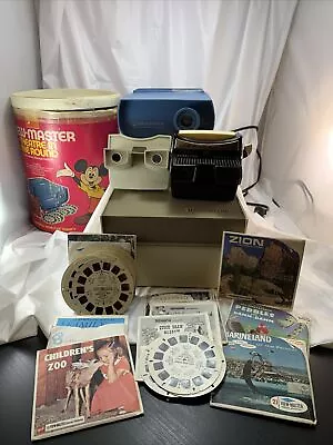 ViewMaster GAF Disney Container Projector + Reels + 2 Viewfinders • $139.99