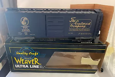 Weaver Ultra Line Train Box Car O Gauge The Eastwood Automobilia Tec 19355 • $19.99