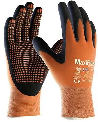12 X MaxiFlex Endurance 42-848 Nitrile Foam Micro Dot Palm Coated Work Gloves • £58.09