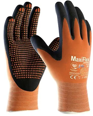 6 X MaxiFlex Endurance 42-848 Nitrile Foam Micro Dot Palm Coated Work Gloves • £30.55