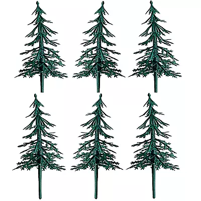 £2.25 • Buy Fir Tree Cake Toppers Plastic Christmas Yule Log Cupcake Snow Forest Decoration