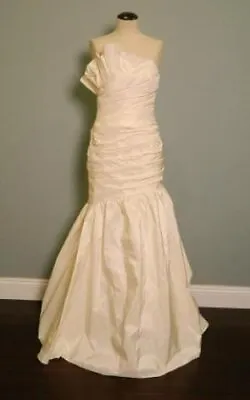 J Crew Silk Taffeta Lidia Gown $2000 6 Ivory Wedding Formal Ball • $279