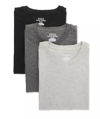 Polo Ralph Lauren Slim Fit Stretch Crew Neck T-Shirt 3 Pack Multicolor XL NWCNP3 • $28.97