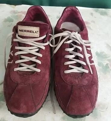 Merrell Womens Size 7 Sprint Blast 346359 Sneakers Purple Leather Shoes • $20