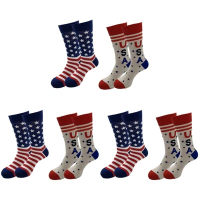 £18.43 • Buy 6 Pairs  Of Socks American Flag Socks Leg Stockings