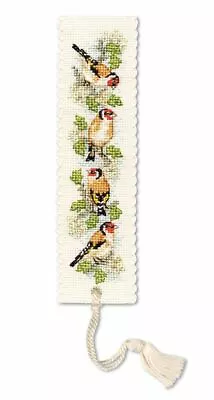 £8.45 • Buy Goldfinches Bookmark Cross Stitch Kit (Textile Heritage)