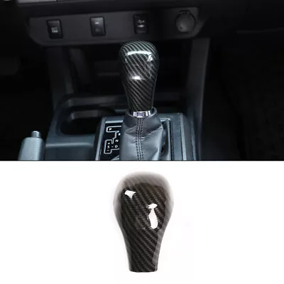 Carbon Fiber Accessories Gear Shift Knob Cover Trim For Toyota Hilux 2016-22 • $32.99