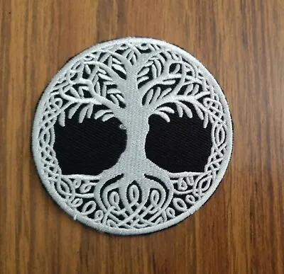 Yggdrasil Tree Of Life Sew Or Iron On Patch Viking Pagan Norse Vest Applique  • £1.85