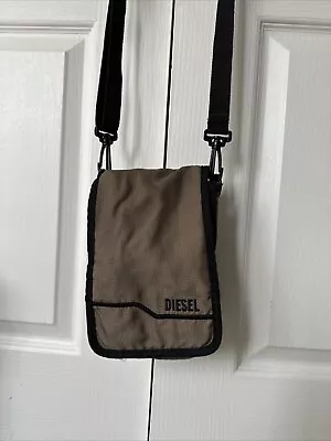 Vintage Grey Black Diesel Y2K Original Cross Body Bag • £11.50