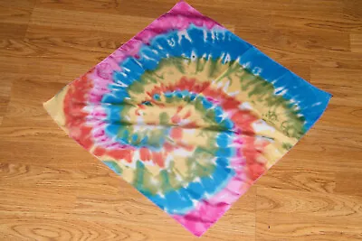 $6.95 • Buy TYE DYE BANDANAS TIE DIE Handkerchiefs 100% Poly Rainbow Swirly  Scarf 22  NEW!