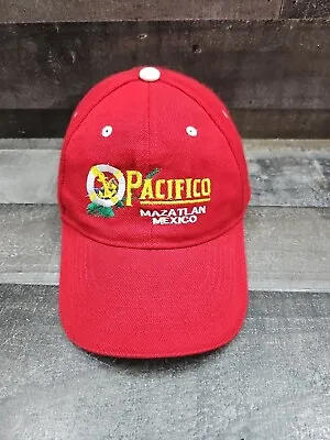 Pacifico Beer Strapback Hat Cap Adult Adjustable Red  • $6.17