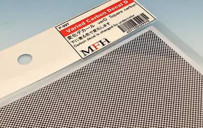 Model Factory Hiro Varied Carbon Decal D (Square Carbon) MFH-P997 • $11.99