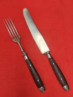 Eichenlaub SOLINGEN Rostfrei Oak Leaves Germany Dinner Knife And Dinner Fork • $214.14