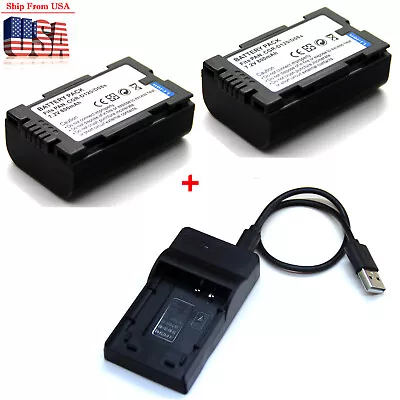 Battery / Charger For D08S Panasonic NV-MX2 NV-MX3 NV-MX5 NV-MX7 NV-MX8 NV-MX300 • $19.88