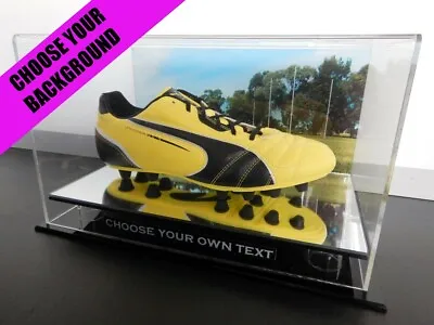 ✺New✺ Football Boot Mirror DISPLAY CASE - AFL Sports Memorabilia Lego • $164.99