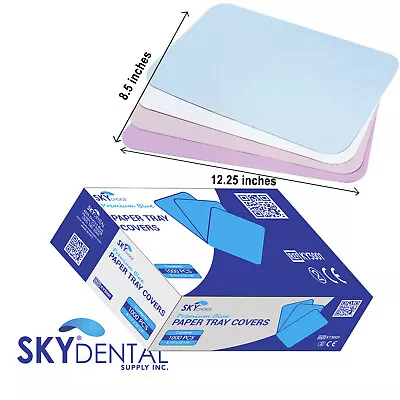 Dental Medical Tray Paper Cover Size  B  8.5  X 12.25  1000/PK All Colors • $29.99